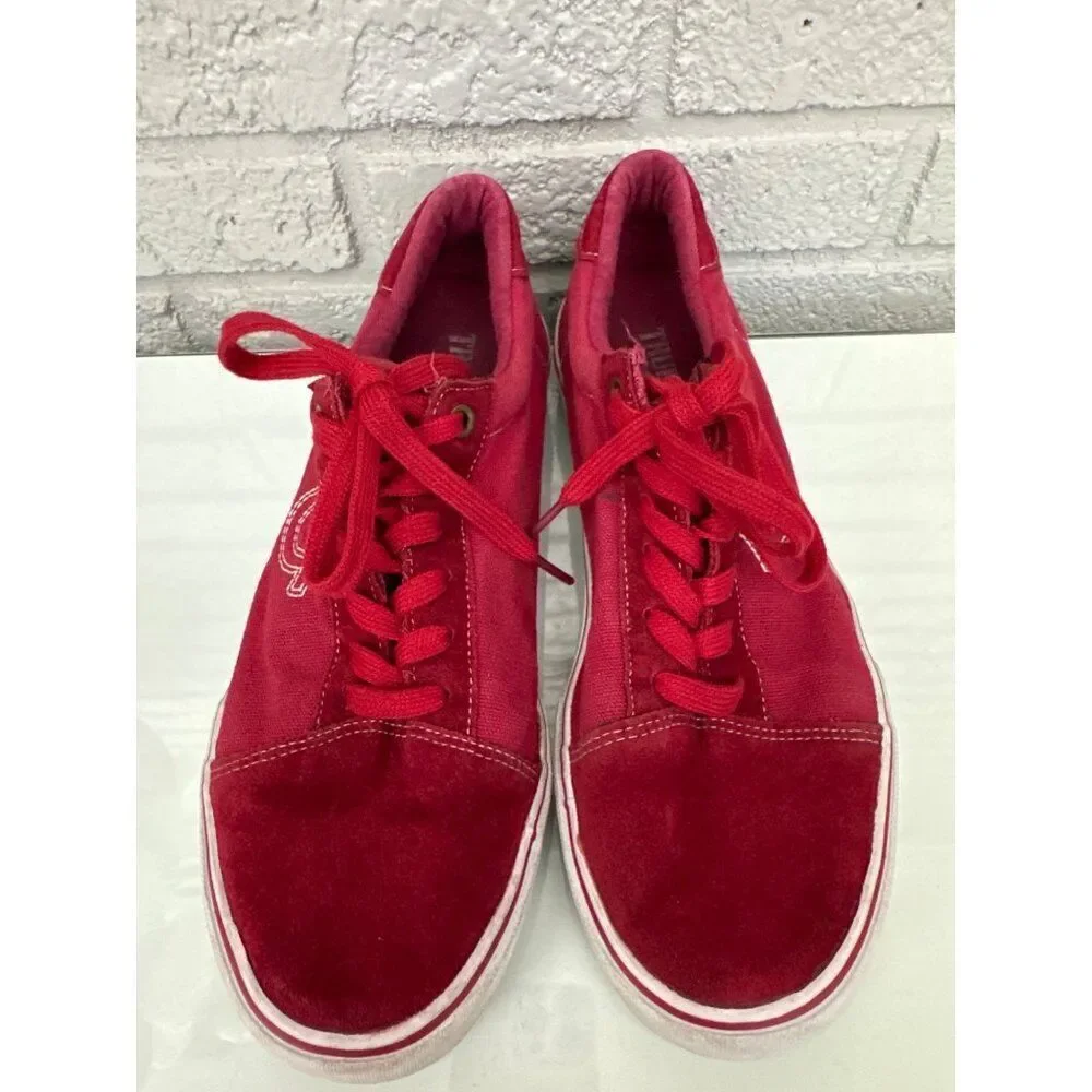 True Religion Bellamy Men Canvas Suede Lace Up Lifestyle Sneakers Size 10